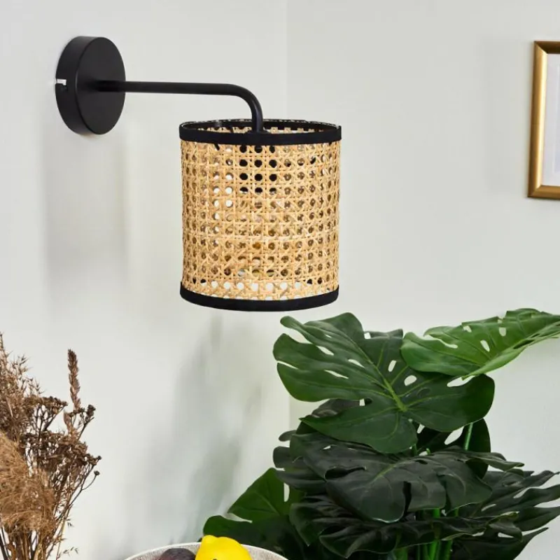 Style Boho-Chic-hofstein Applique murale Jonas Noir, 1 lumière