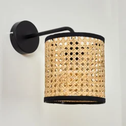 Style Boho-Chic-hofstein Applique murale Jonas Noir, 1 lumière