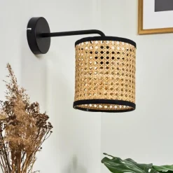 Style Boho-Chic-hofstein Applique murale Jonas Noir, 1 lumière