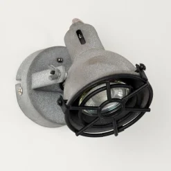 Lampes Industrielles-hofstein Applique murale Jonsered LED Gris, Noir, Pierre, 1 lumière