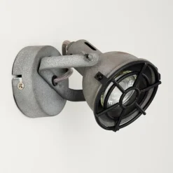 Lampes Industrielles-hofstein Applique murale Jonsered LED Gris, Noir, Pierre, 1 lumière