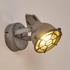 Lampes Industrielles-hofstein Applique murale Jonsered LED Gris, Noir, Pierre, 1 lumière