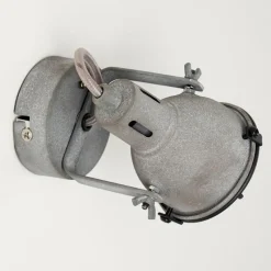 Lampes Industrielles-hofstein Applique murale Jonsered LED Gris, Noir, Pierre, 1 lumière