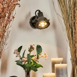 hofstein Applique murale Jonsered LED Noir, 1 lumière