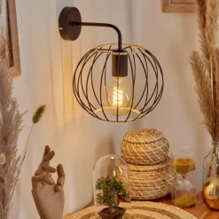 Lampes Industrielles-hofstein Applique murale Journy Noir, 1 lumière