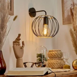 Lampes Industrielles-hofstein Applique murale Journy Noir, 1 lumière