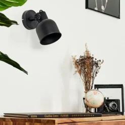 Lampes Dorées-hofstein Applique murale Juliboy Noir, 1 lumière