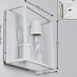 hofstein Applique murale Karlsborg Blanc, 2 lumières