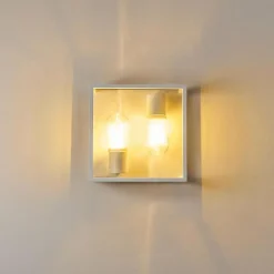 hofstein Applique murale Karlsborg Blanc, 2 lumières