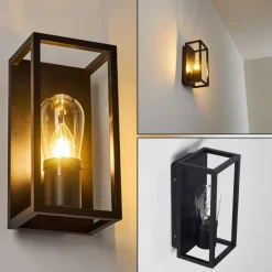 hofstein Applique murale Karlsborg Noir, 1 lumière