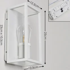 hofstein Applique murale Karlsborg Blanc, 1 lumière