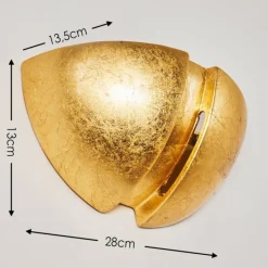 Lampe Turque-hofstein Applique murale Kawasaki Or, 1 lumière