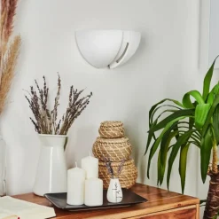 hofstein Applique murale Kawasaki Blanc, 1 lumière* Appliques