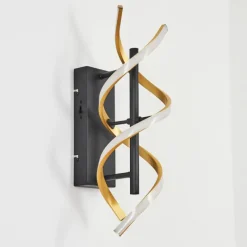 hofstein Applique murale Khovet LED Noir, 1 lumière