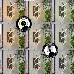 hofstein Applique murale Khovet LED Noir, 1 lumière