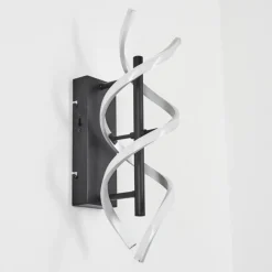 hofstein Applique murale Khovet LED Noir, 1 lumière