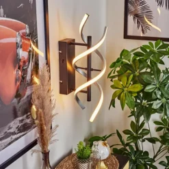 hofstein Applique murale Khovet LED Noir, 1 lumière