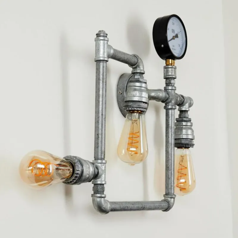 Lampes Industrielles-hofstein Applique murale Kolyma Gris, 3 lumières