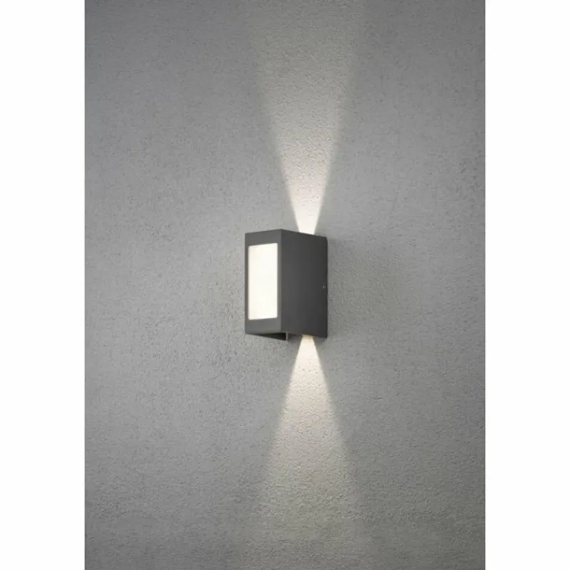 Luminaires Konstsmide Applique murale Konstsmide Cremona LED Anthracite, 2 lumières