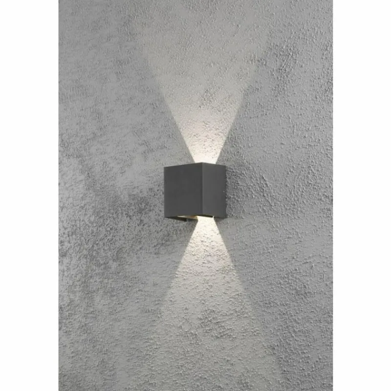 Luminaires Konstsmide Applique murale Konstsmide Cremona LED Anthracite, 2 lumières