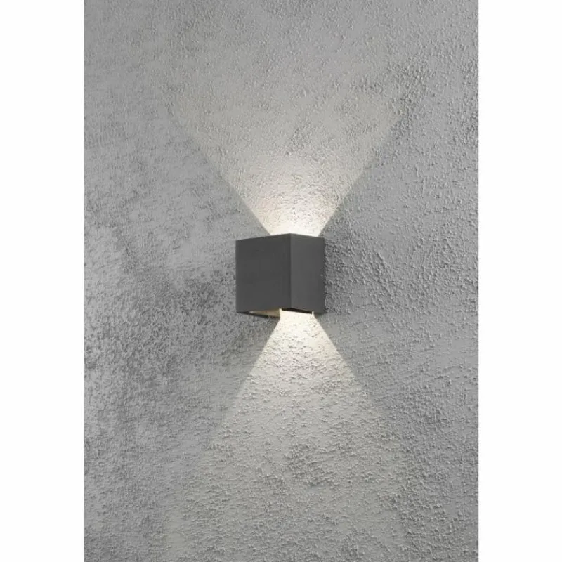 Luminaires Konstsmide Applique murale Konstsmide Cremona LED Anthracite, 2 lumières