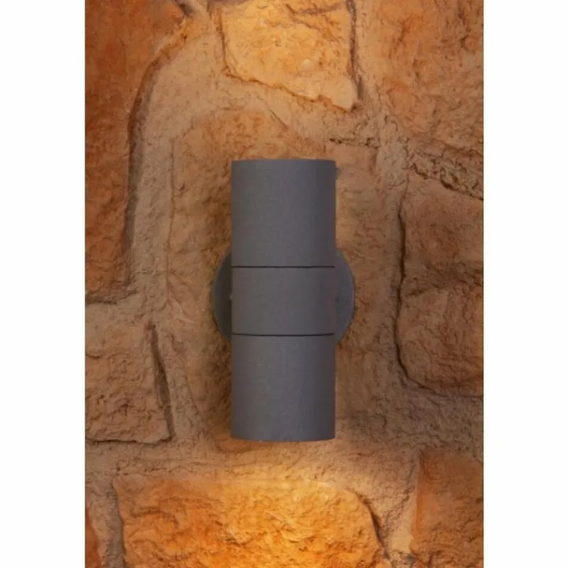 Luminaires Konstsmide Applique murale Konstsmide MODENA Gris, 2 lumières
