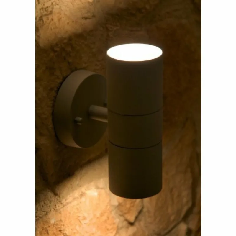 Luminaires Konstsmide Applique murale Konstsmide MODENA Gris, 2 lumières