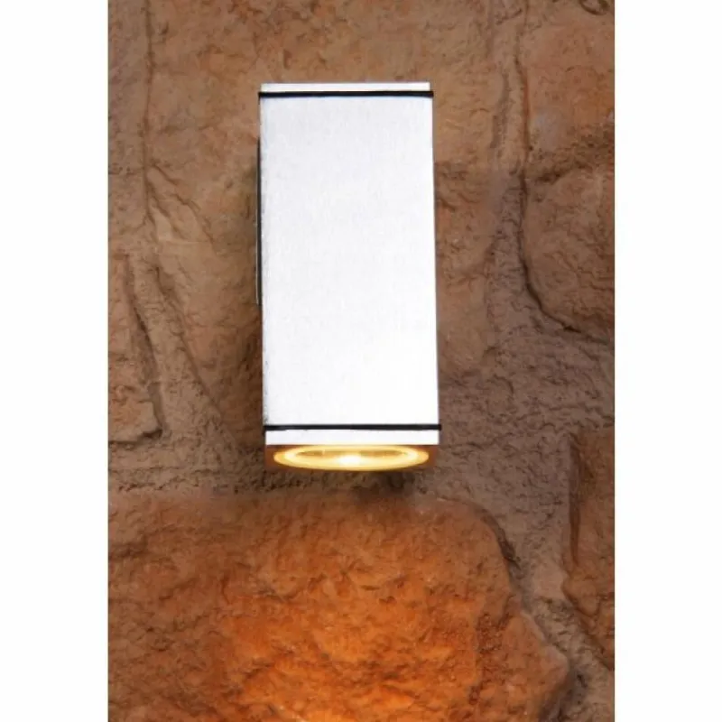 Luminaires Konstsmide Applique murale Konstsmide MONZA Argenté, 2 lumières