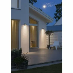 Luminaires Konstsmide Applique murale Konstsmide Modena Zingué, 1 lumière, Détecteur de mouvement