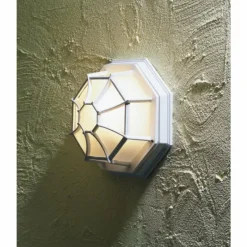 Luminaires Konstsmide Applique murale Konstsmide Moranello Blanc, 1 lumière
