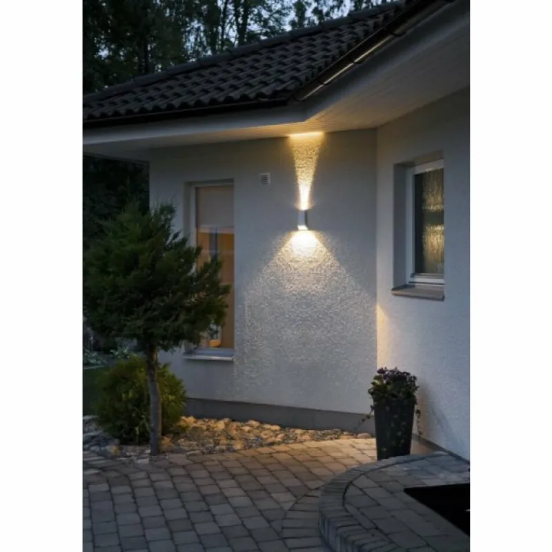 Luminaires Konstsmide Applique murale Konstsmide Imola LED Gris, 2 lumières