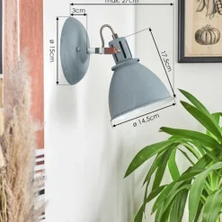 hofstein Applique murale Koppom Bleu, Gris, 1 lumière* Appliques