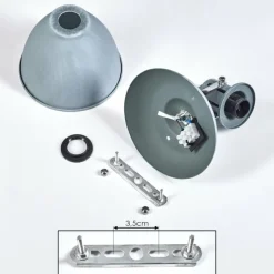 hofstein Applique murale Koppom Bleu, Gris, 1 lumière* Appliques