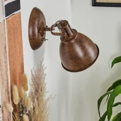 Lampes Industrielles-hofstein Applique murale Koppom Rouille, 1 lumière