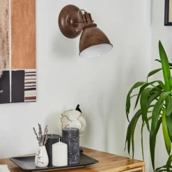 Lampes Industrielles-hofstein Applique murale Koppom Rouille, 1 lumière