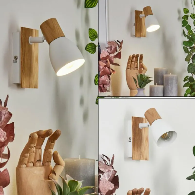 Luminaires Scandinaves-hofstein Applique murale Kouek Écru, Blanc, 1 lumière