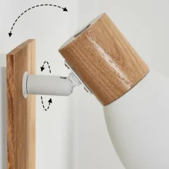 Luminaires Scandinaves-hofstein Applique murale Kouek Écru, Blanc, 1 lumière