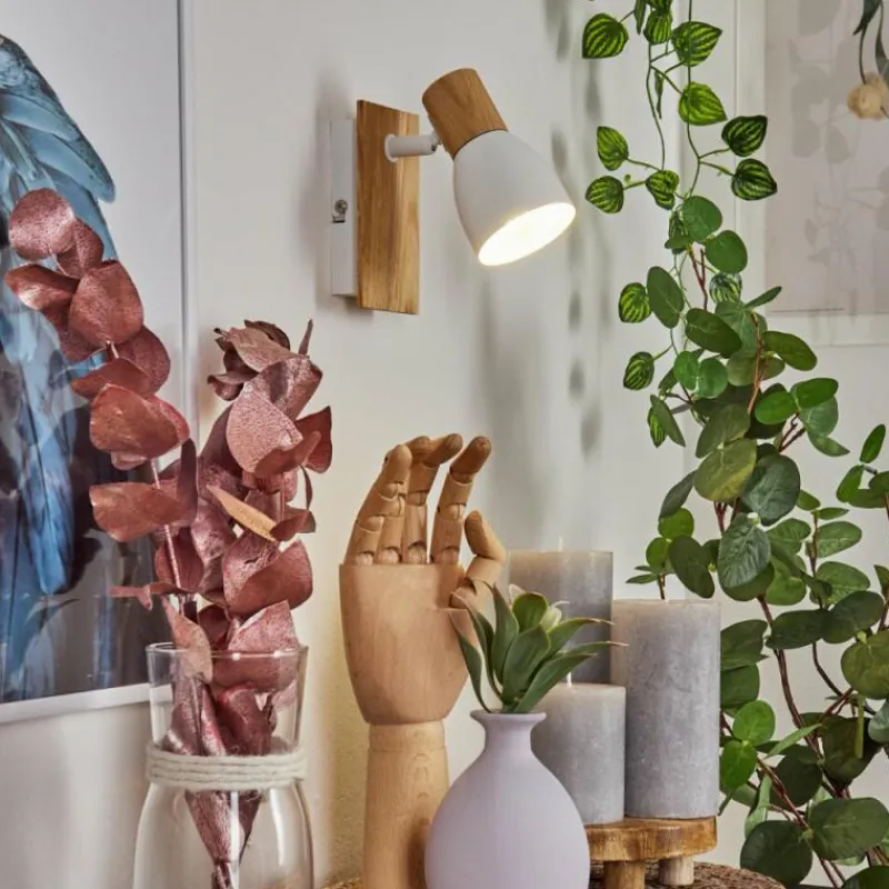 Luminaires Scandinaves-hofstein Applique murale Kouek Écru, Blanc, 1 lumière