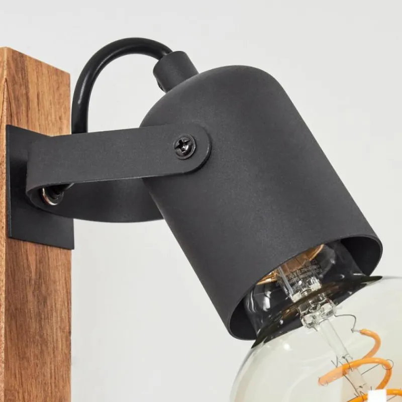 Lampes Industrielles-hofstein Applique murale Kouk Écru, Noir, 1 lumière