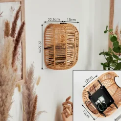 Luminaires Scandinaves-hofstein Applique murale Krens Noir, 1 lumière