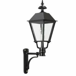 Luminaires Rustiques-KS Verlichting Applique murale Bergen Noir, 1 lumière