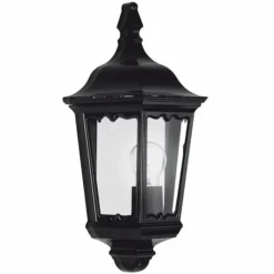 Luminaires Rustiques-KS Verlichting Applique murale Ancona Noir, 1 lumière