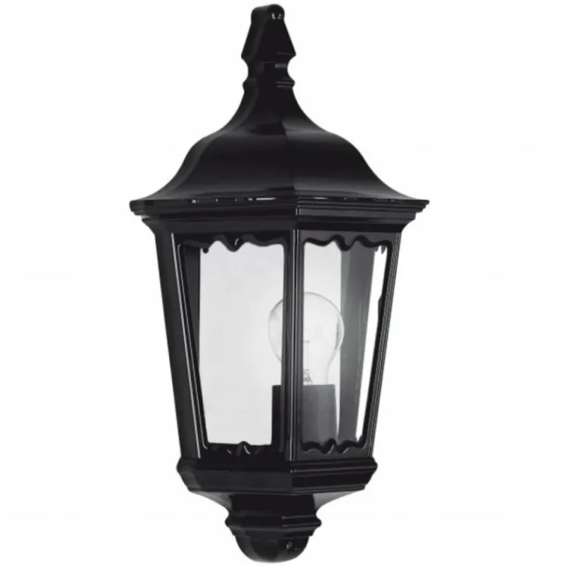 Luminaires Rustiques-KS Verlichting Applique murale Ancona Noir, 1 lumière