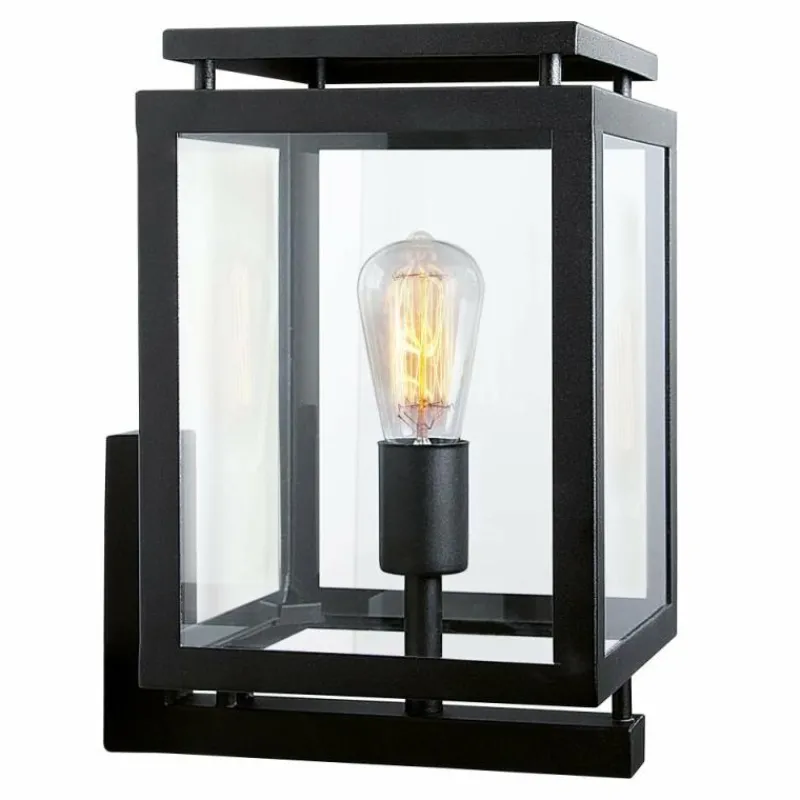 KS Verlichting Applique murale De Vecht Noir, 1 lumière