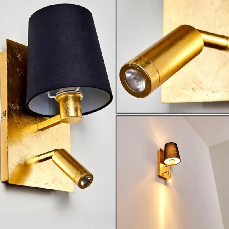 Lampes En Tissu-hofstein Applique murale Kublis Or, 2 lumières