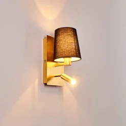 Lampes En Tissu-hofstein Applique murale Kublis Or, 2 lumières