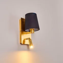 Lampes En Tissu-hofstein Applique murale Kublis Or, 2 lumières