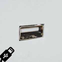 hofstein Applique murale Lafinur Brun, Couleur bois, Blanc, 1 lumière