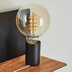 Luminaires Scandinaves-hofstein Applique murale Lafinur Brun, Couleur bois, Noir, 1 lumière