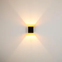 Lampe Turque-hofstein Applique murale Laforsen Noir doré, 1 lumière